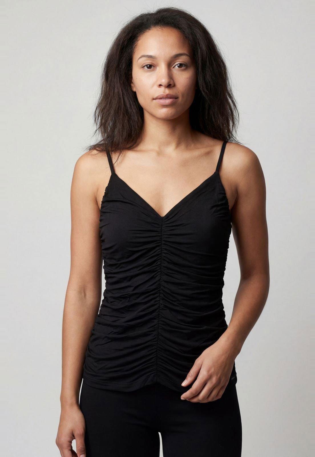Blusa Feminina Colcci Decote V Preta