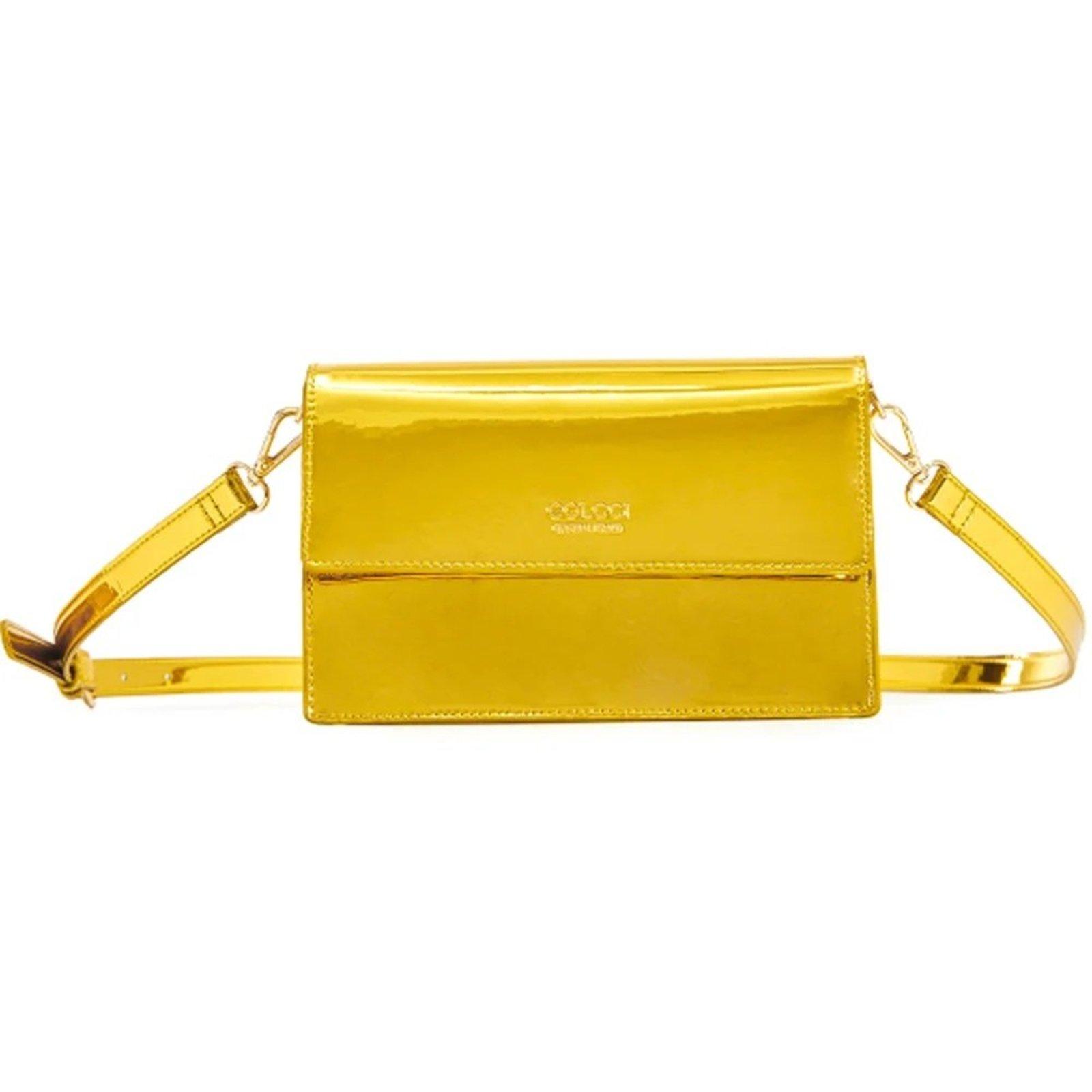 Bolsa Crossbody Colcci Metalizada VE24 Dourado Feminino