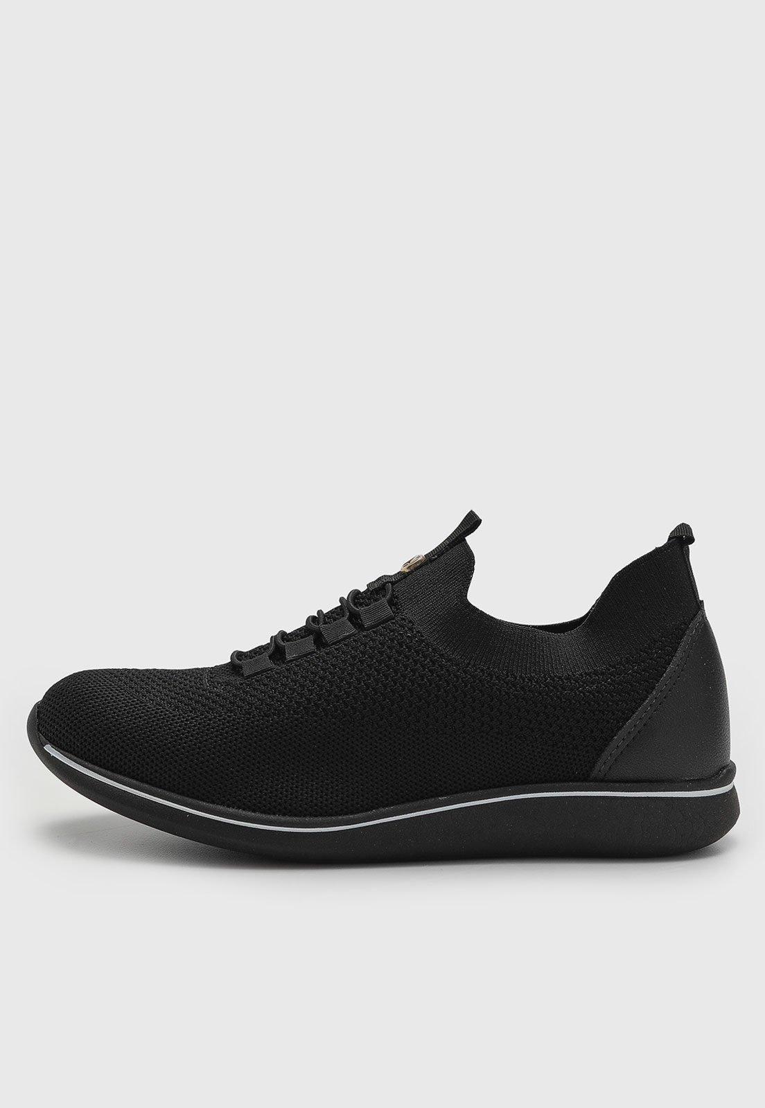 Tênis Feminino Modare Cadarço Preto