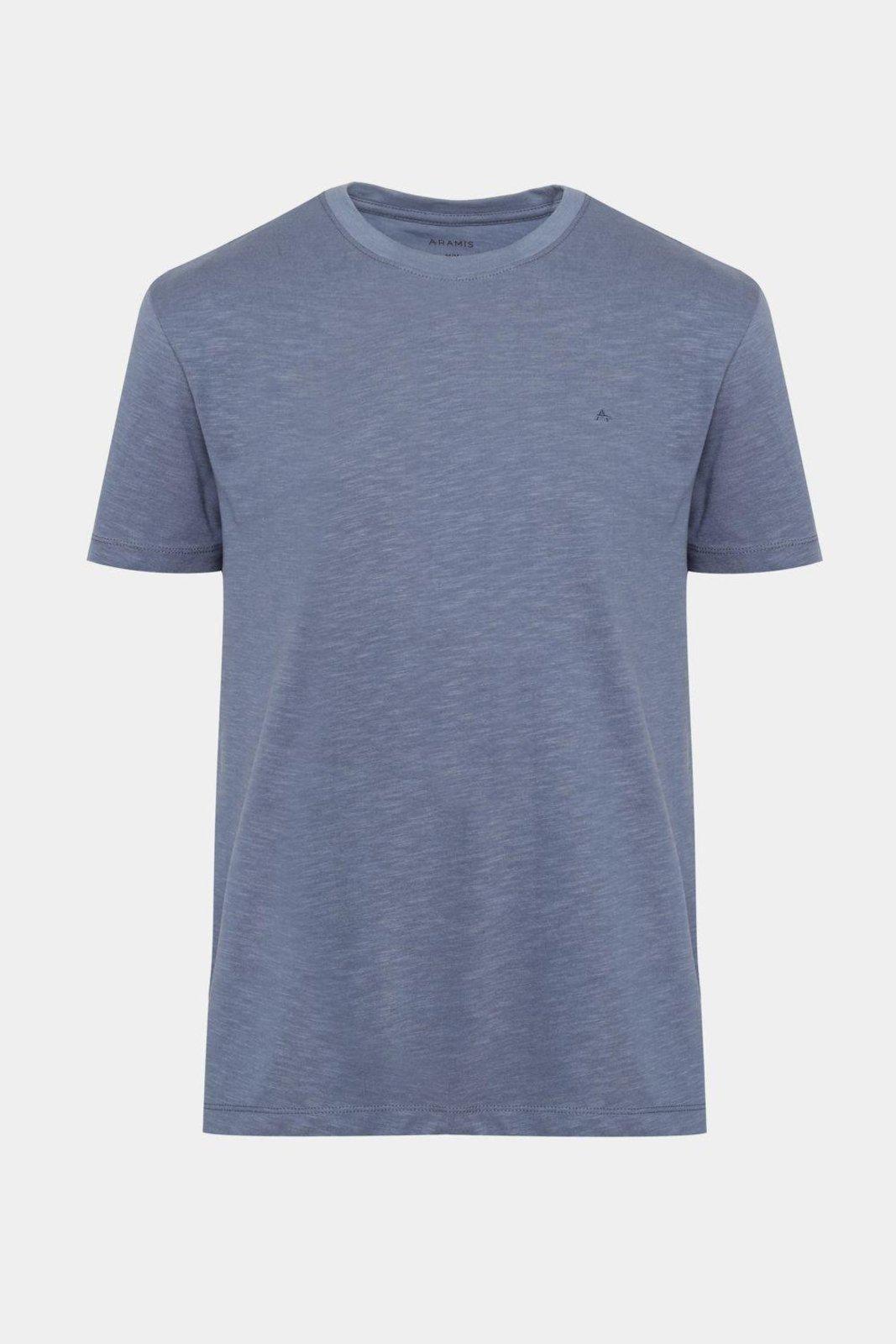 Camiseta Aramis Manga Curta Algodão Flamê Azul