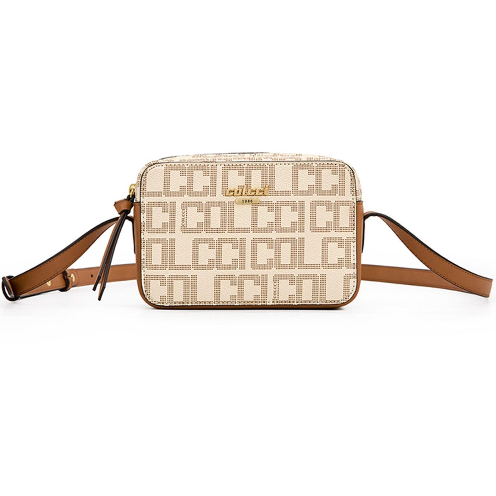 Bolsa Crossbody Colcci New Monograma Ou25 Off White Feminino