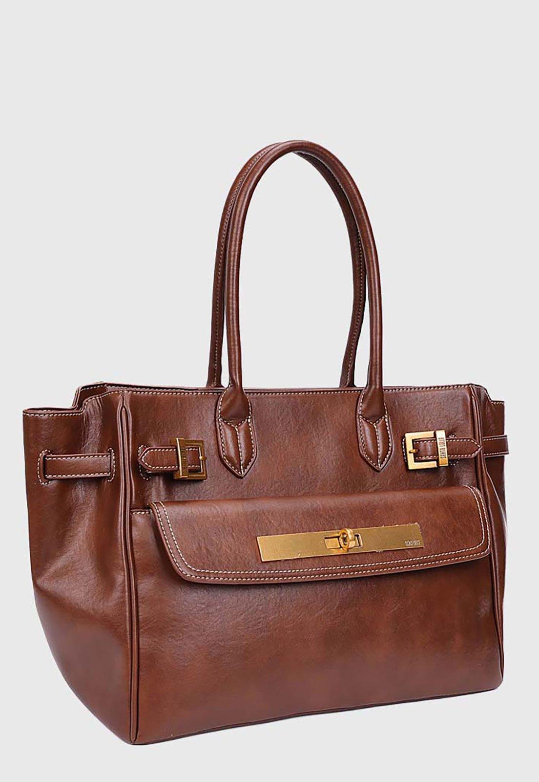 Bolsa Feminina Santa Lolla Estruturada Marrom