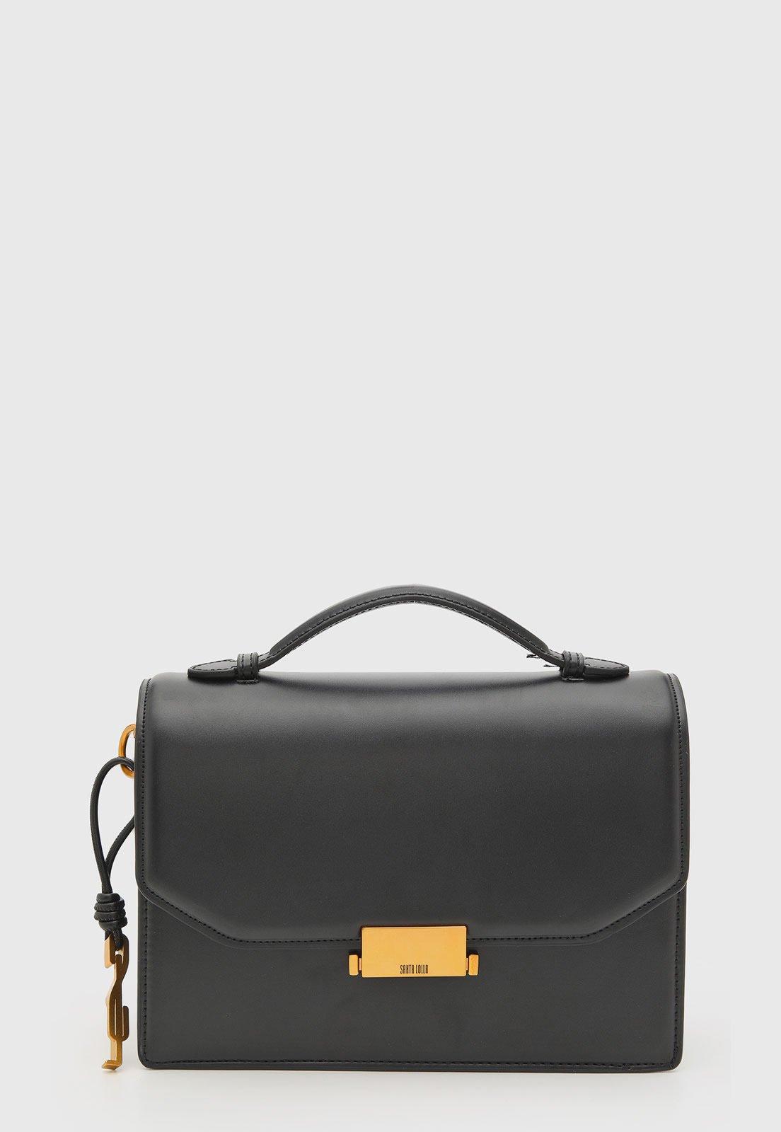 Bolsa Feminina Santa Lolla Retangular Com Alça Removível Preto