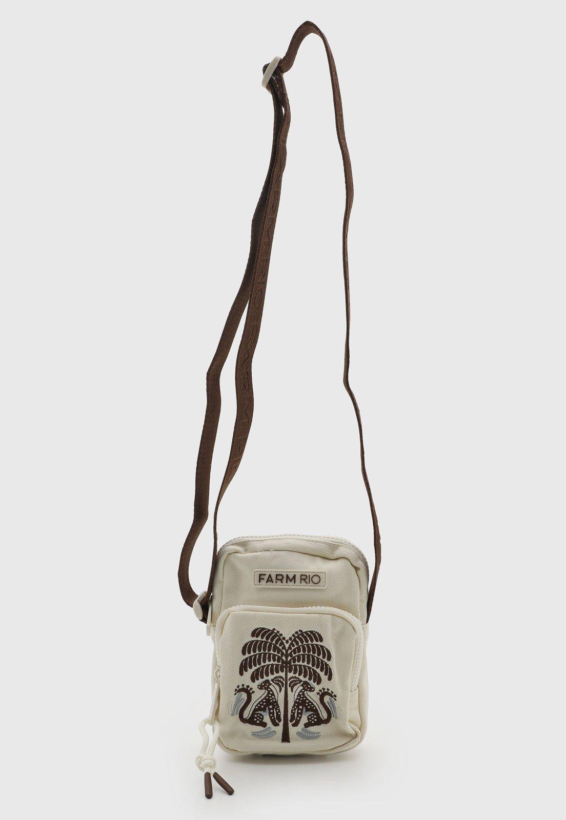 Bolsa Feminina FARM Da Gema Coletânea Trop Off-White