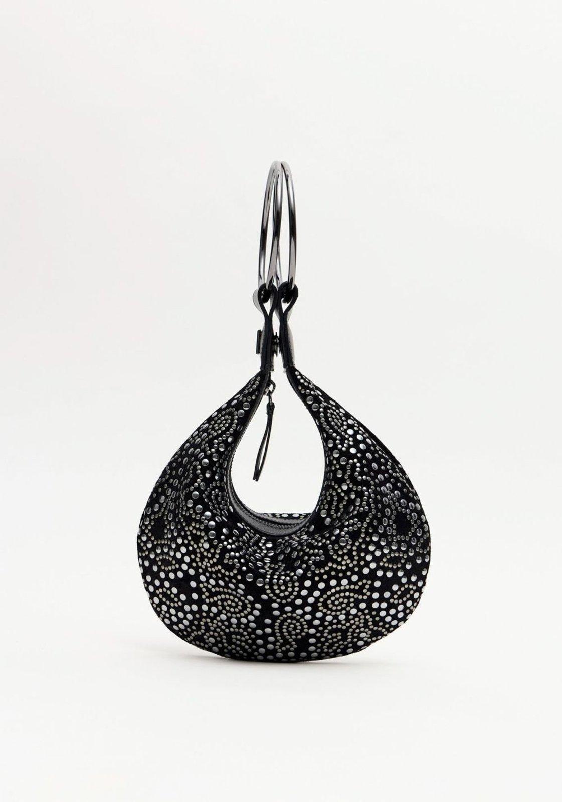 Bolsa Clutch Com Tachas Lança Perfume
