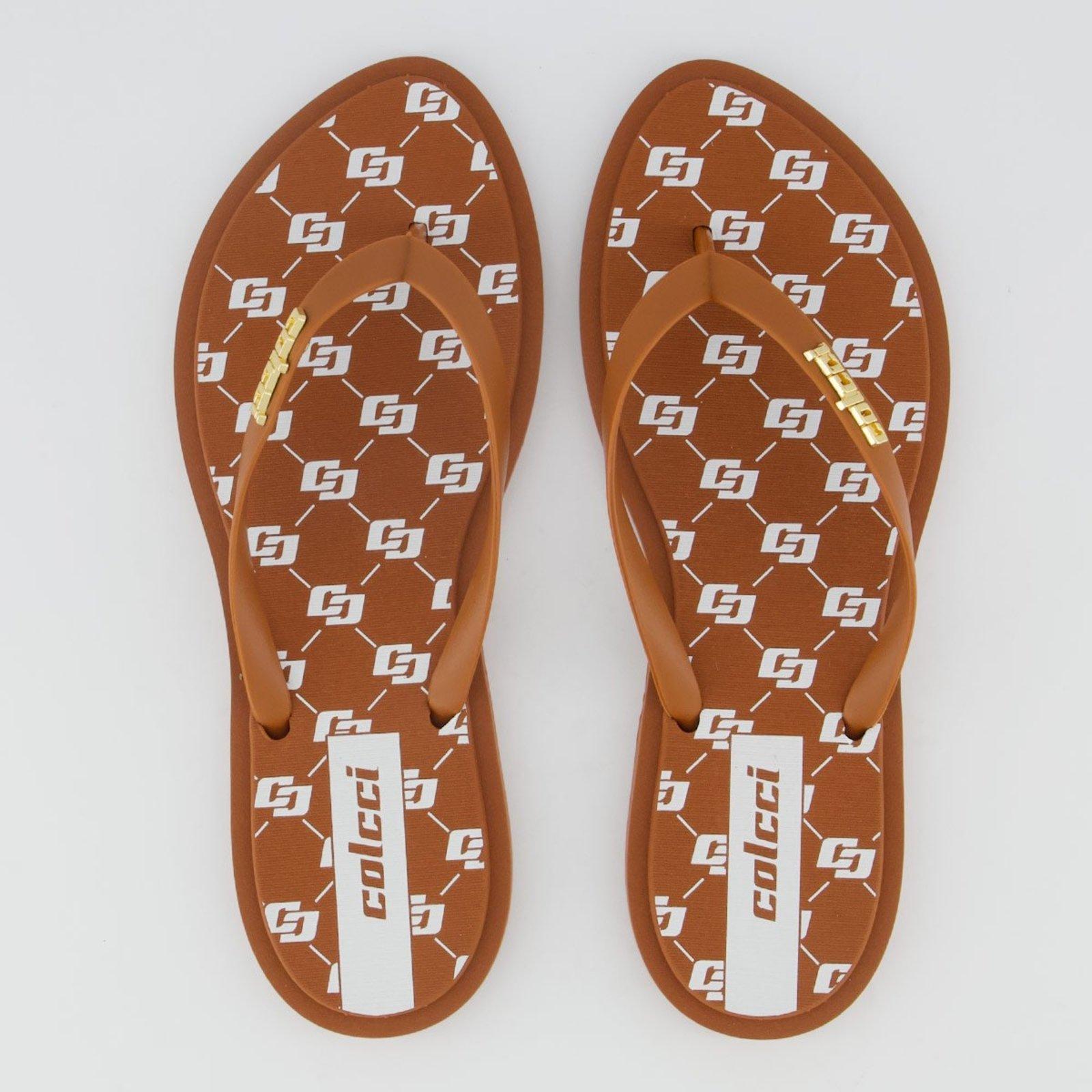 Chinelo Colcci Ibirapuera Feminino Marrom