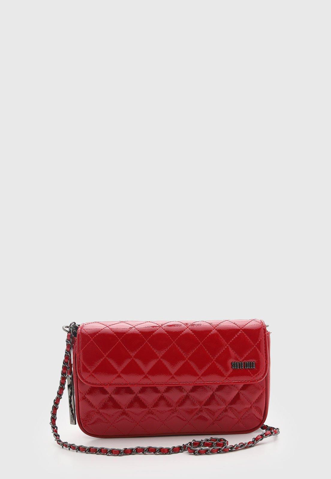 Bolsa Feminina Santa Lolla Matelassê Vermelha