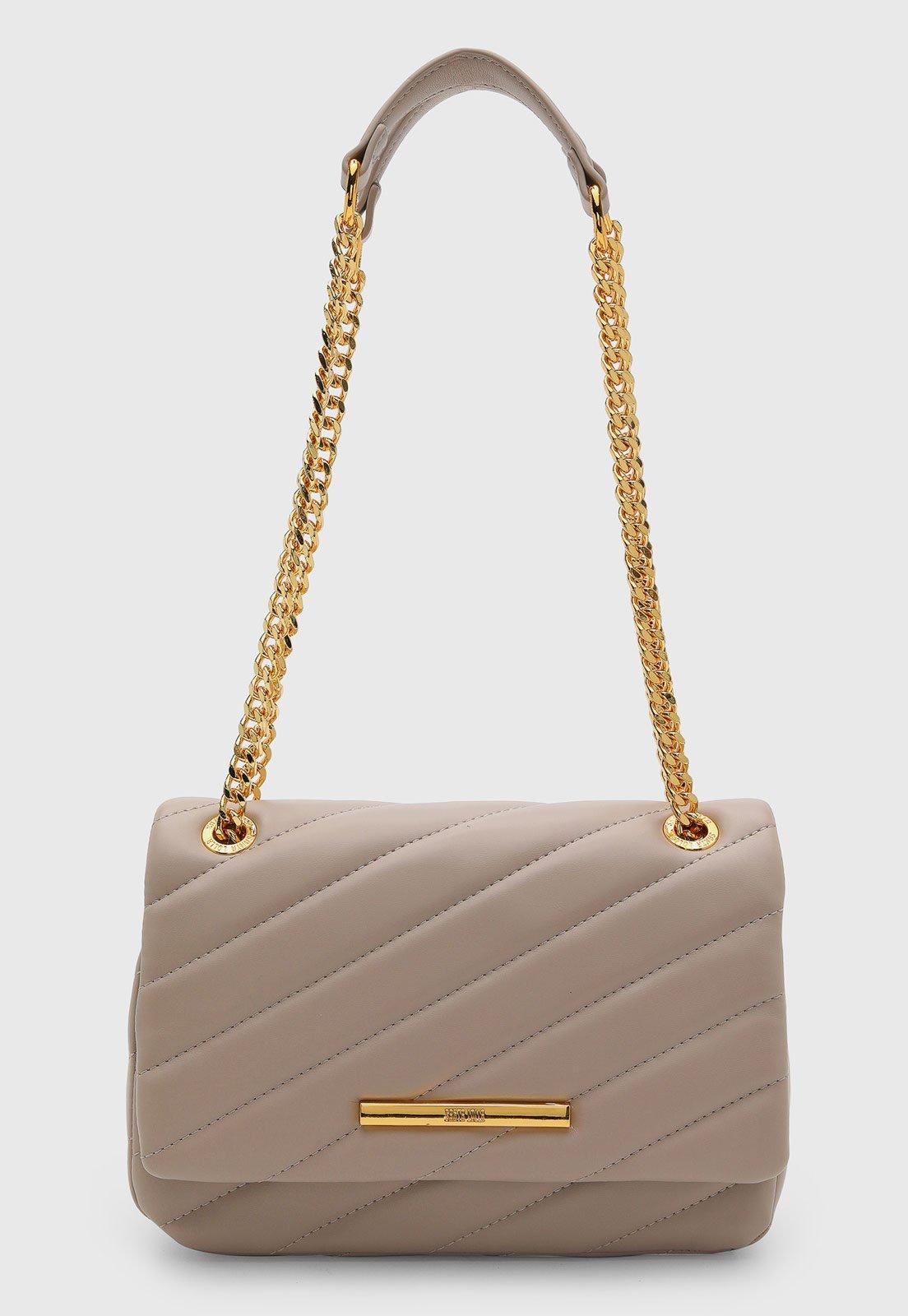 Bolsa Feminina Santa Lolla Corrente Bege