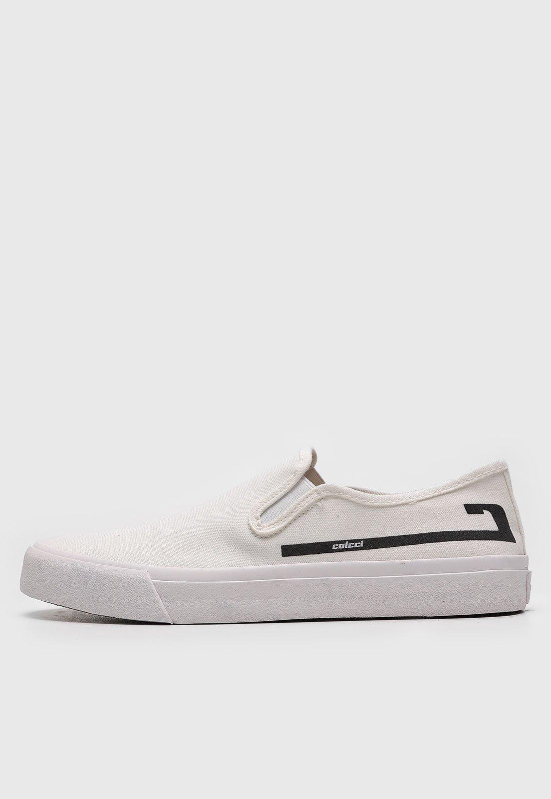 Tênis Slip On Colcci Liso Off-White