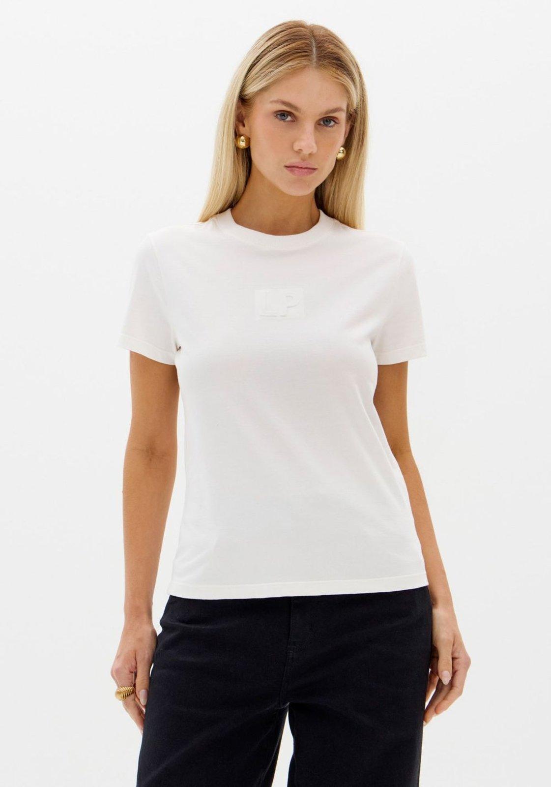 T-shirt Baby Look Com Manga Curta Lança Perfume