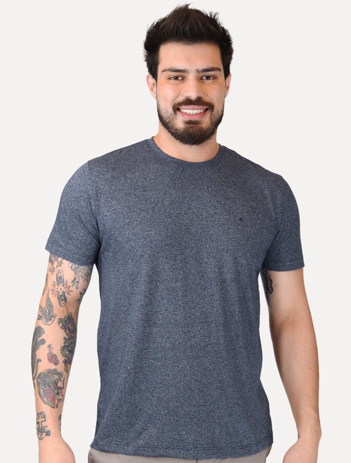 Camiseta Aramis Masculina Moline Lisa Mono Icon Azul Marinho