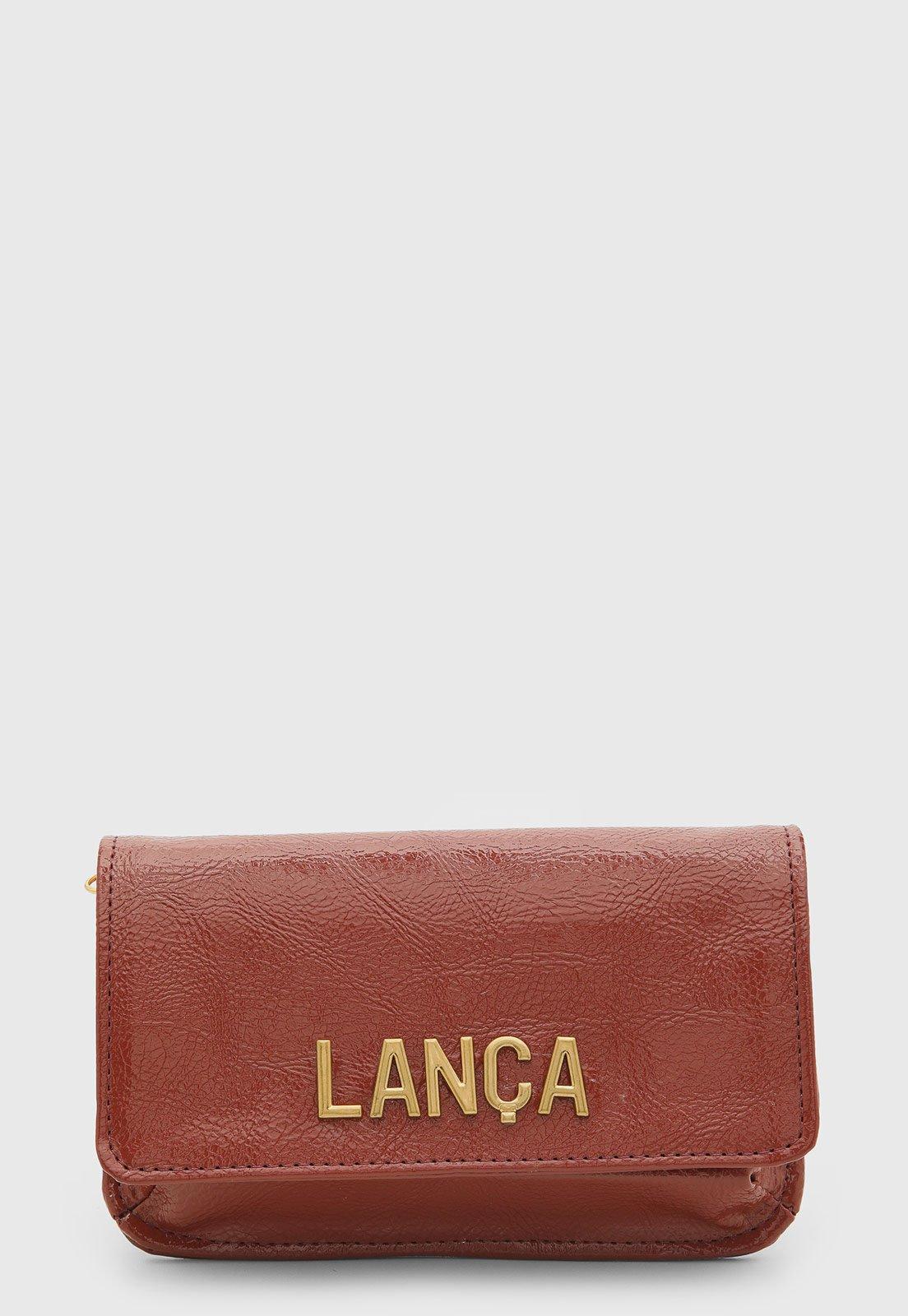 Bolsa Feminina Lança Perfume Detalhe Dourado Vermelha