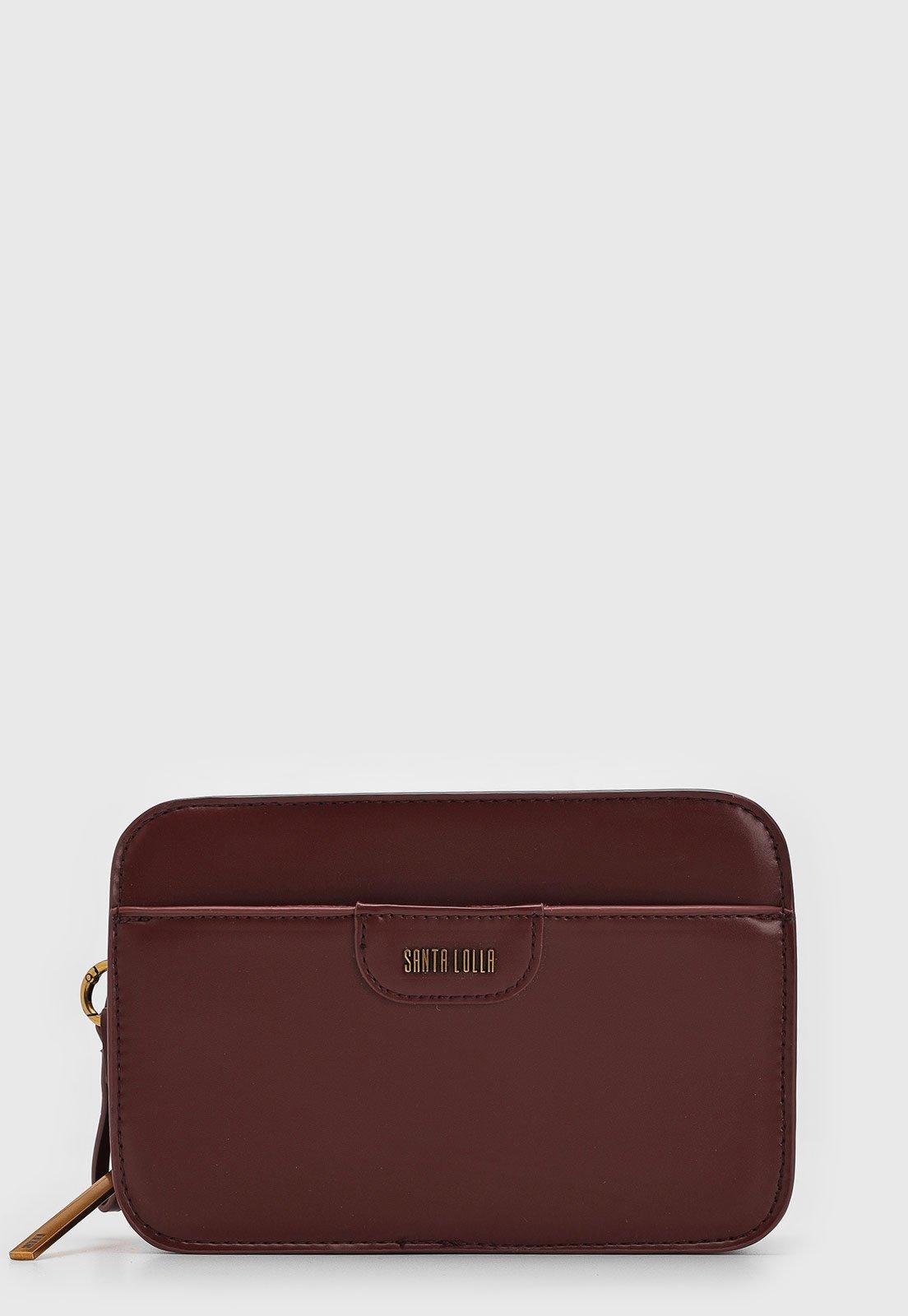 Bolsa Transversal Santa Lolla Alça Ajustável Bordô