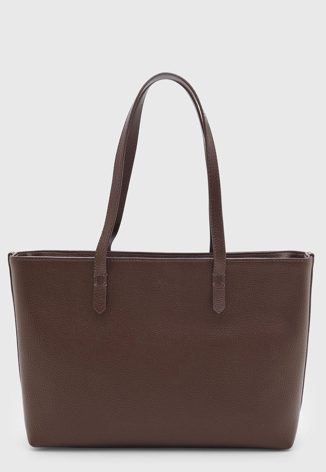 Bolsa Feminina Arezzo Tote Texturizada Marrom