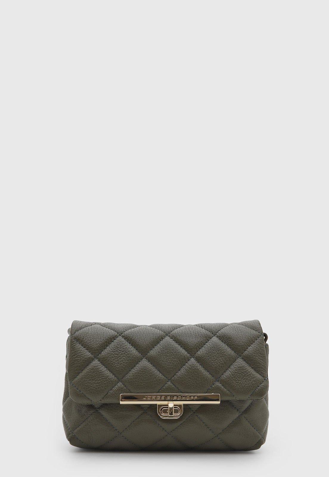 Bolsa Feminina Jorge Bischoff Pequena Couro Verde