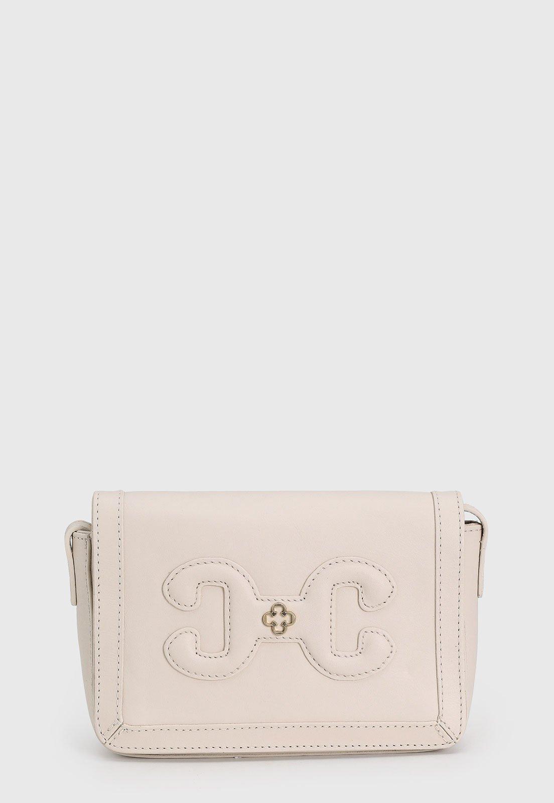 Bolsa Feminina Capodarte Estruturada Alça Transversal Off-White