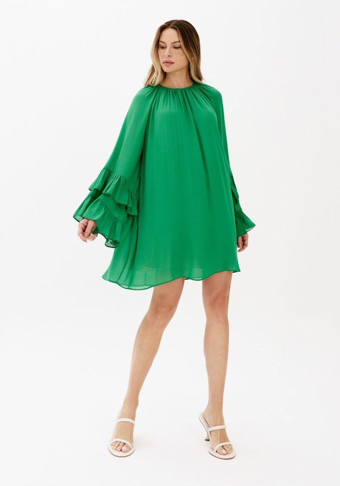 Vestido Curto Manga Longa Lança Perfume