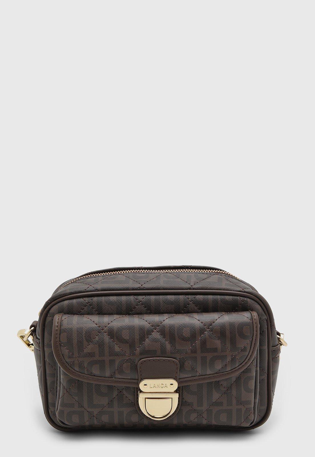 Bolsa Feminina Lança Perfume Matelassê Marrom