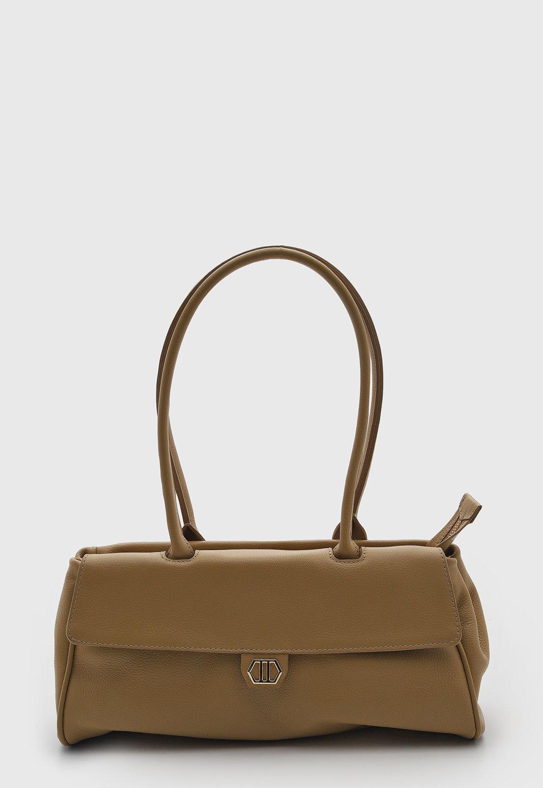Bolsa Feminina Arezzo Média Couro Bege