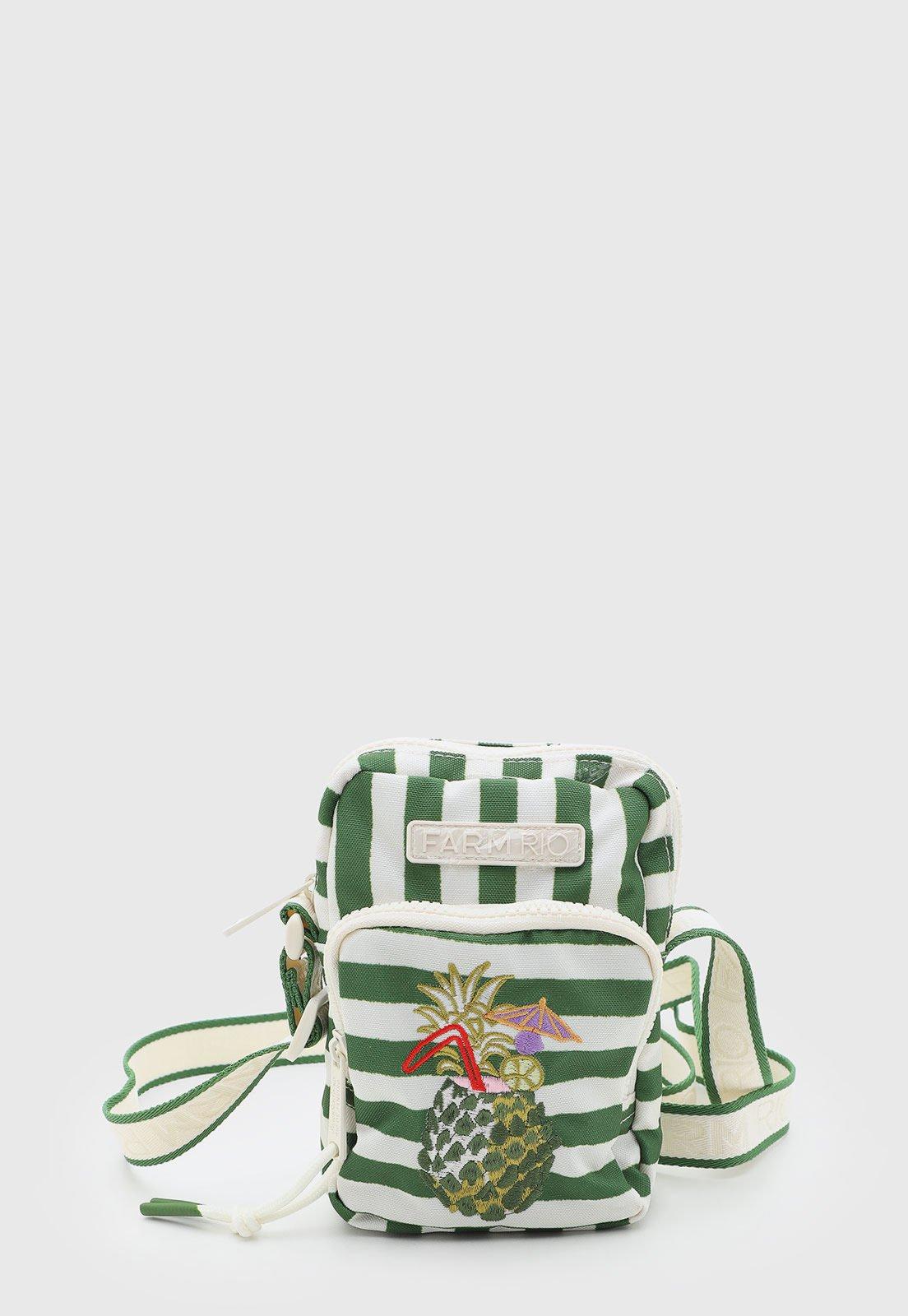 Bolsa Feminina FARM Estampa Abacaxi Verde