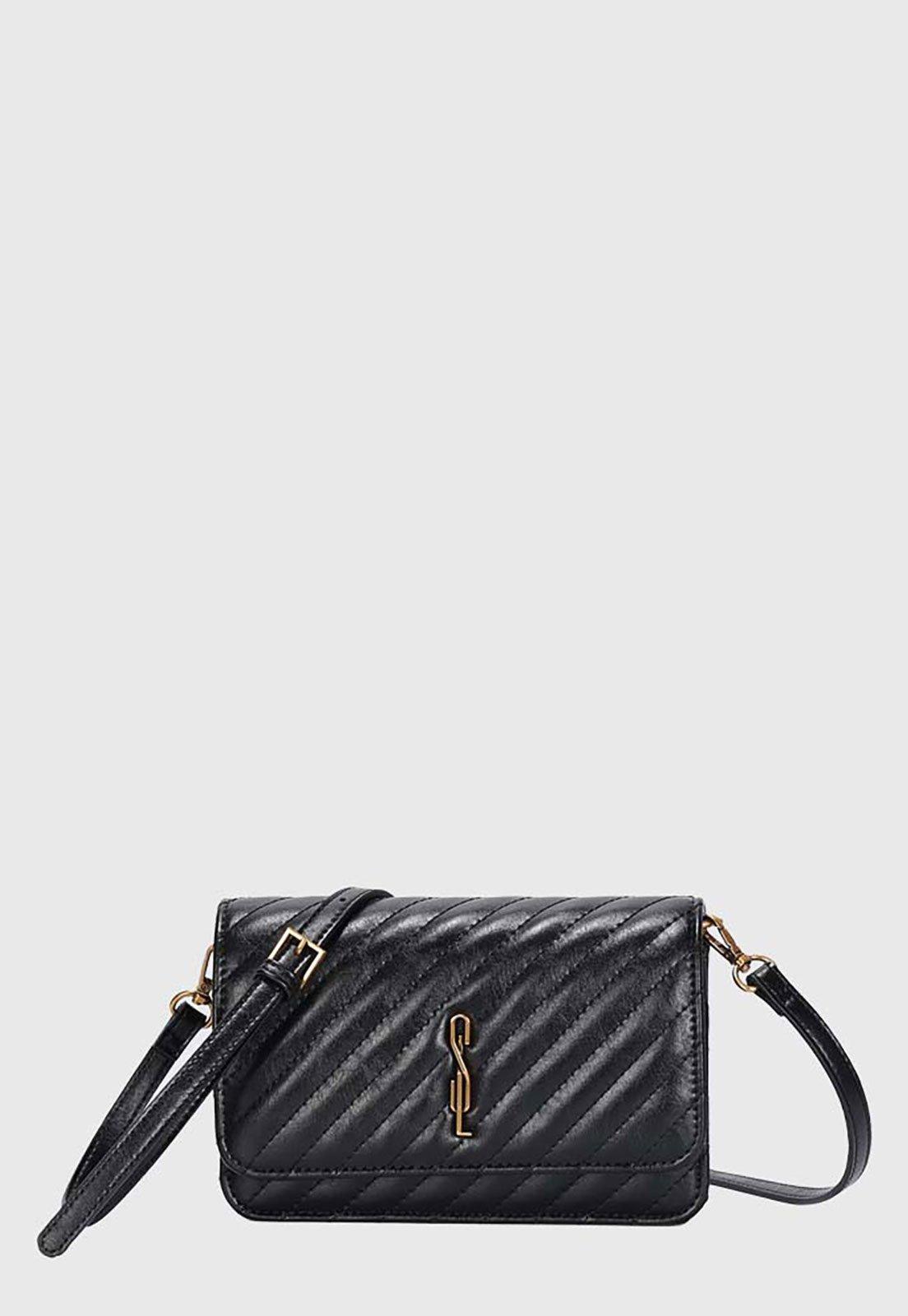 Bolsa Feminina Santa Lolla Pequena Matelassê Preta
