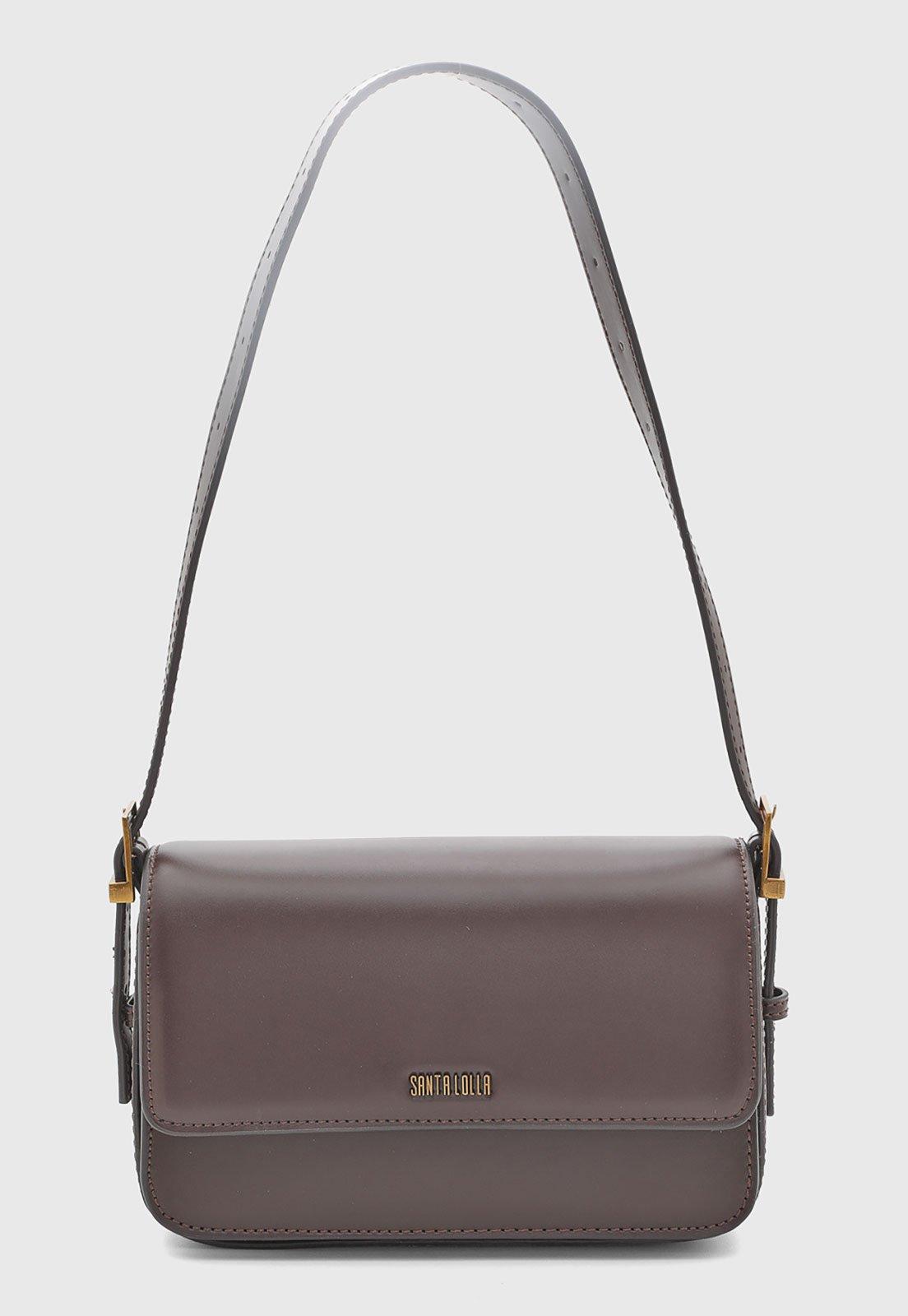 Bolsa Feminina Santa Lolla Retangular Marrom