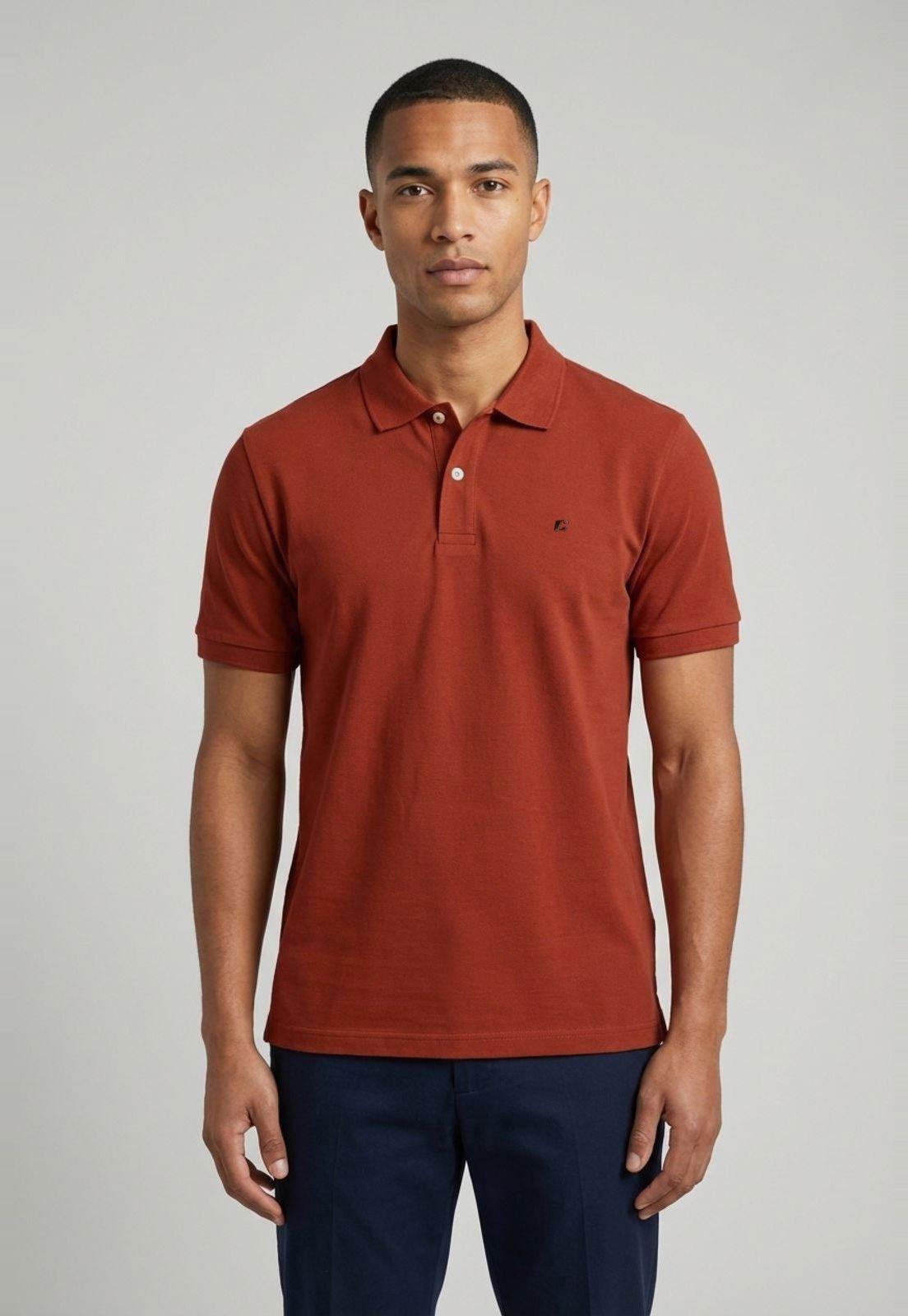 Polo Masculina Colcci Gola Polo Algodão Vermelha