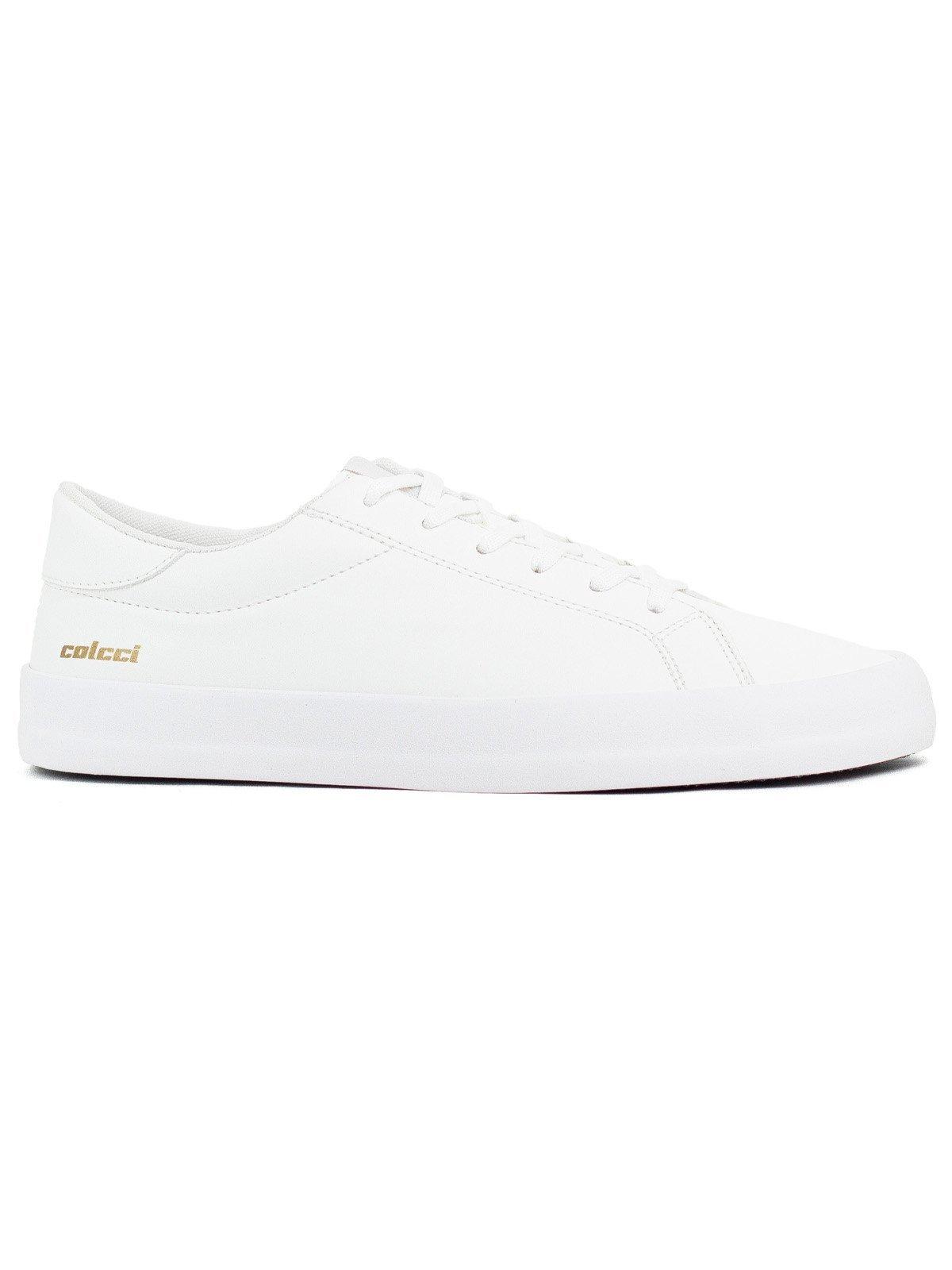 Tênis Masculino Colcci Casual Genesis Confortável Cadarço Clássico Costurado Branco
