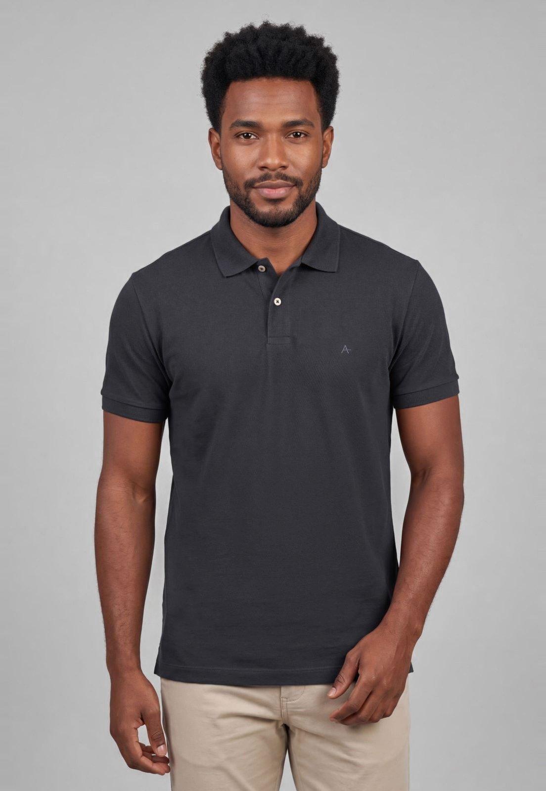 Polo Masculina Aramis Gola Clássica Azul-Marinho