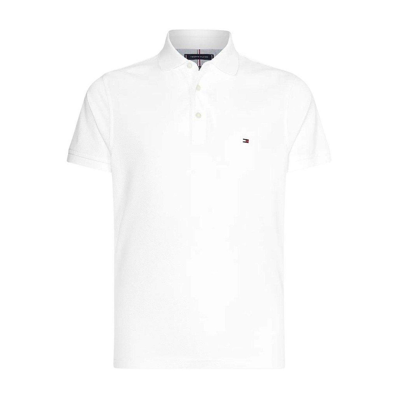 Camiseta Gola Polo Tommy Hilfiger Im 1985 Slim Off White