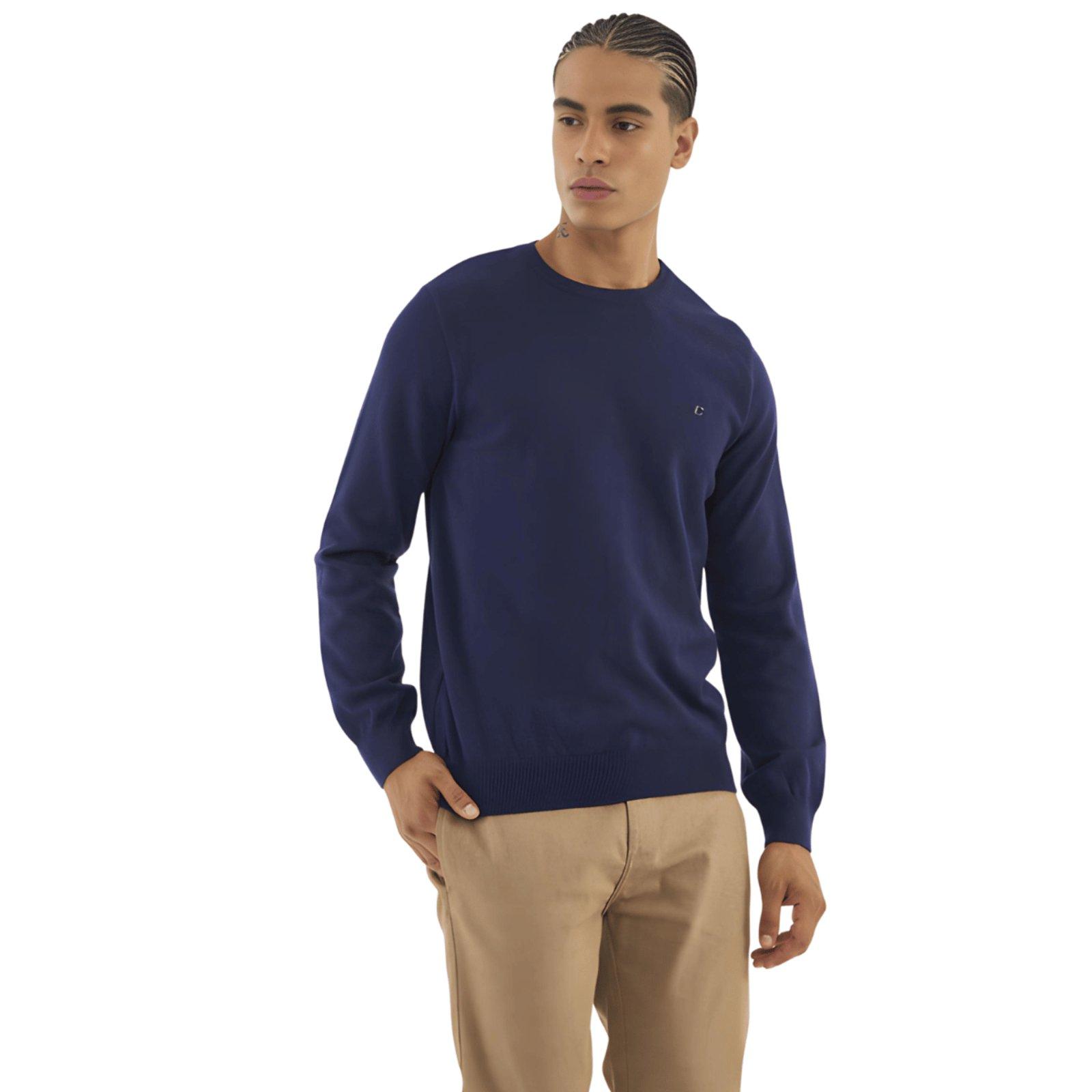 Suéter Masculino Tricô Logo C Bordado Colcci