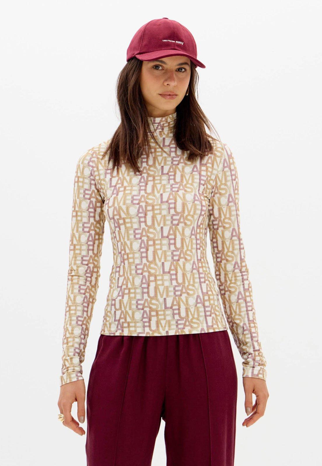 Blusa Feminina Lança Perfume Estampa Logo Off-White
