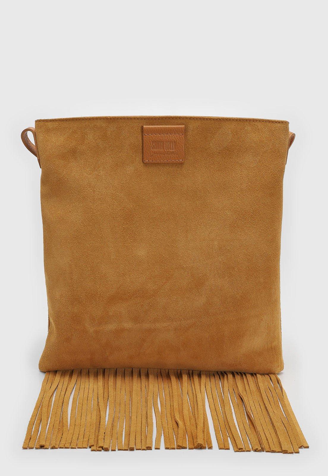 Bolsa Pequena Santa Lolla Franjas Caramelo