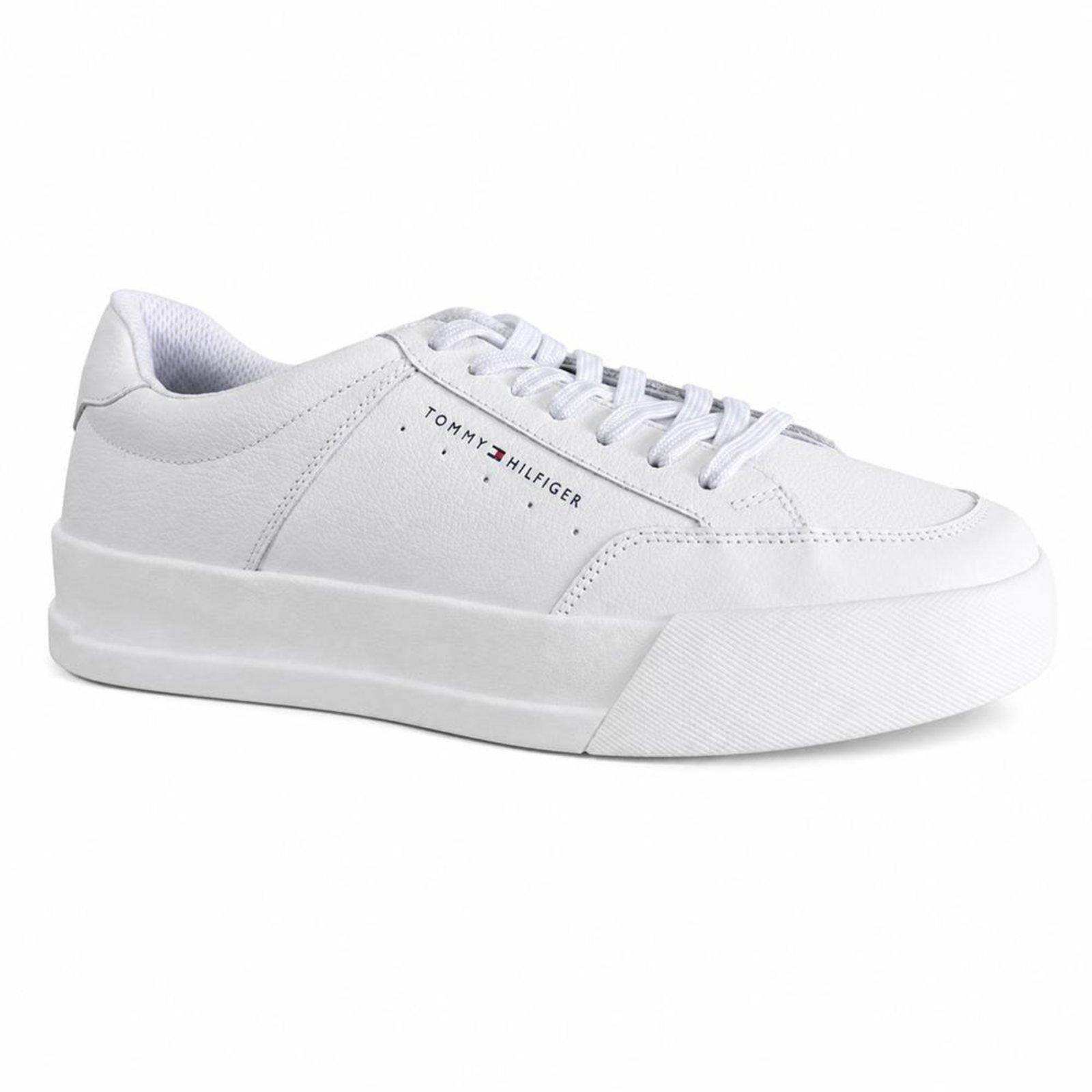 Tênis Tommy Hilfiger TH Court Mix Masculino White
