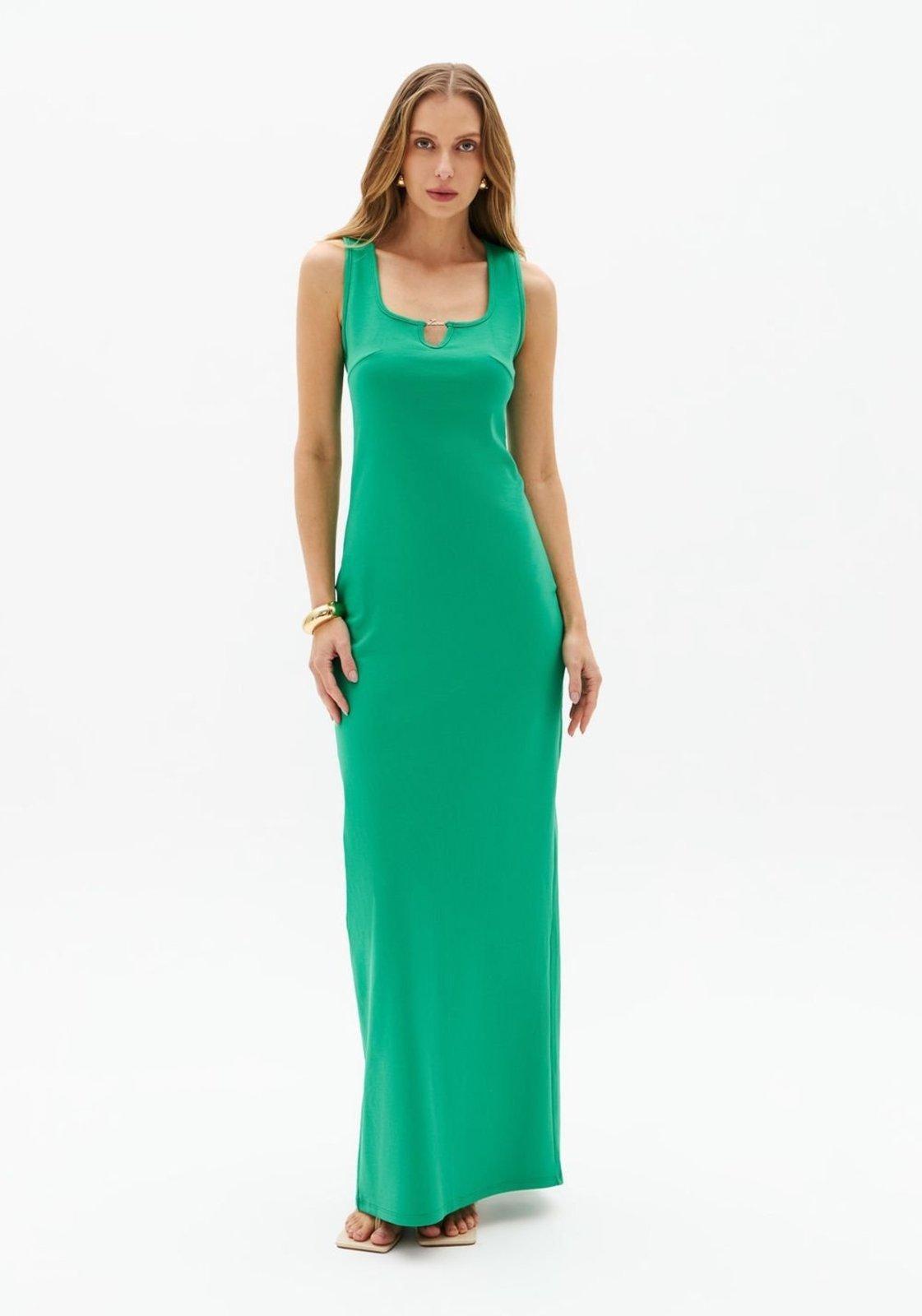 Vestido Super Midi Sem Manga Lança Perfume
