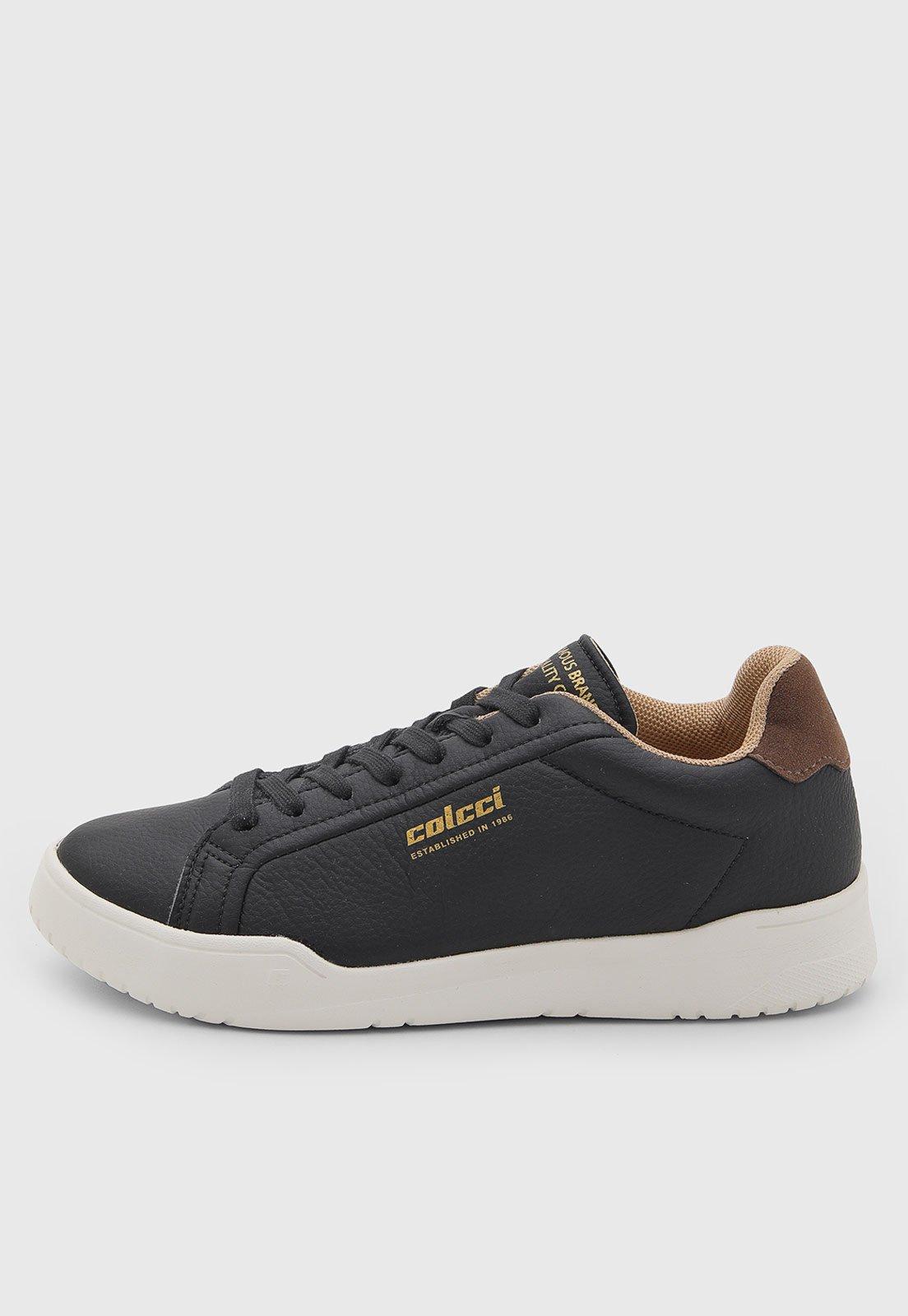 Tênis Masculino Colcci Cano Baixo Preto