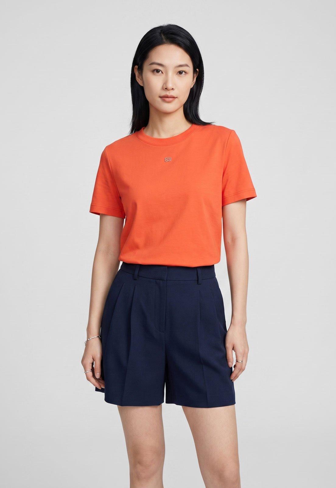 Camiseta Feminina Colcci Logo Coral