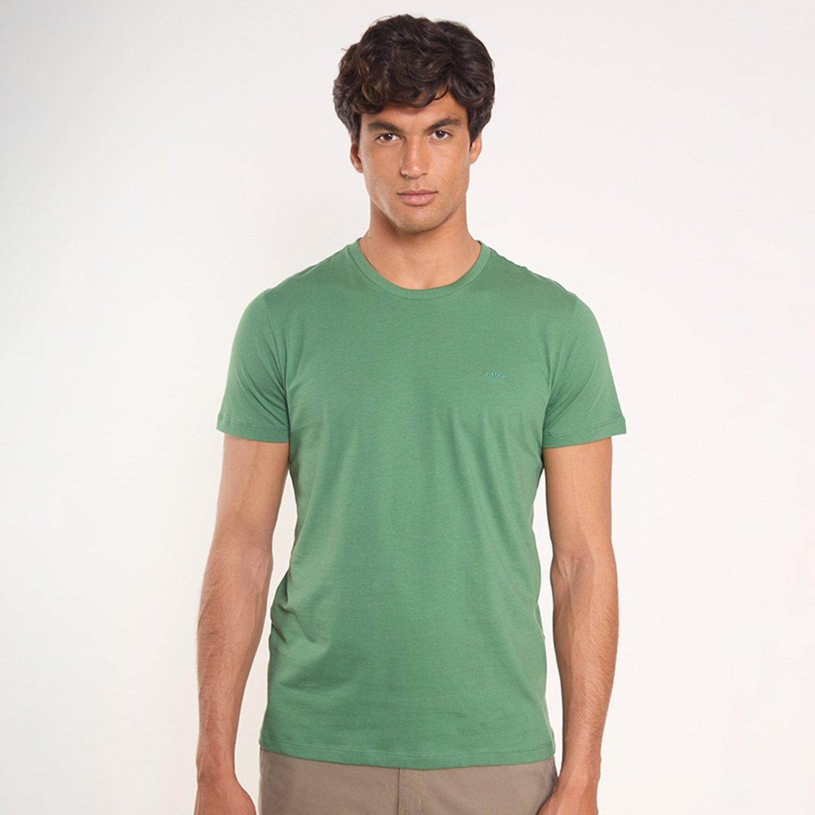 Camiseta Colcci Basic Pr27 Verde Horto Masculino