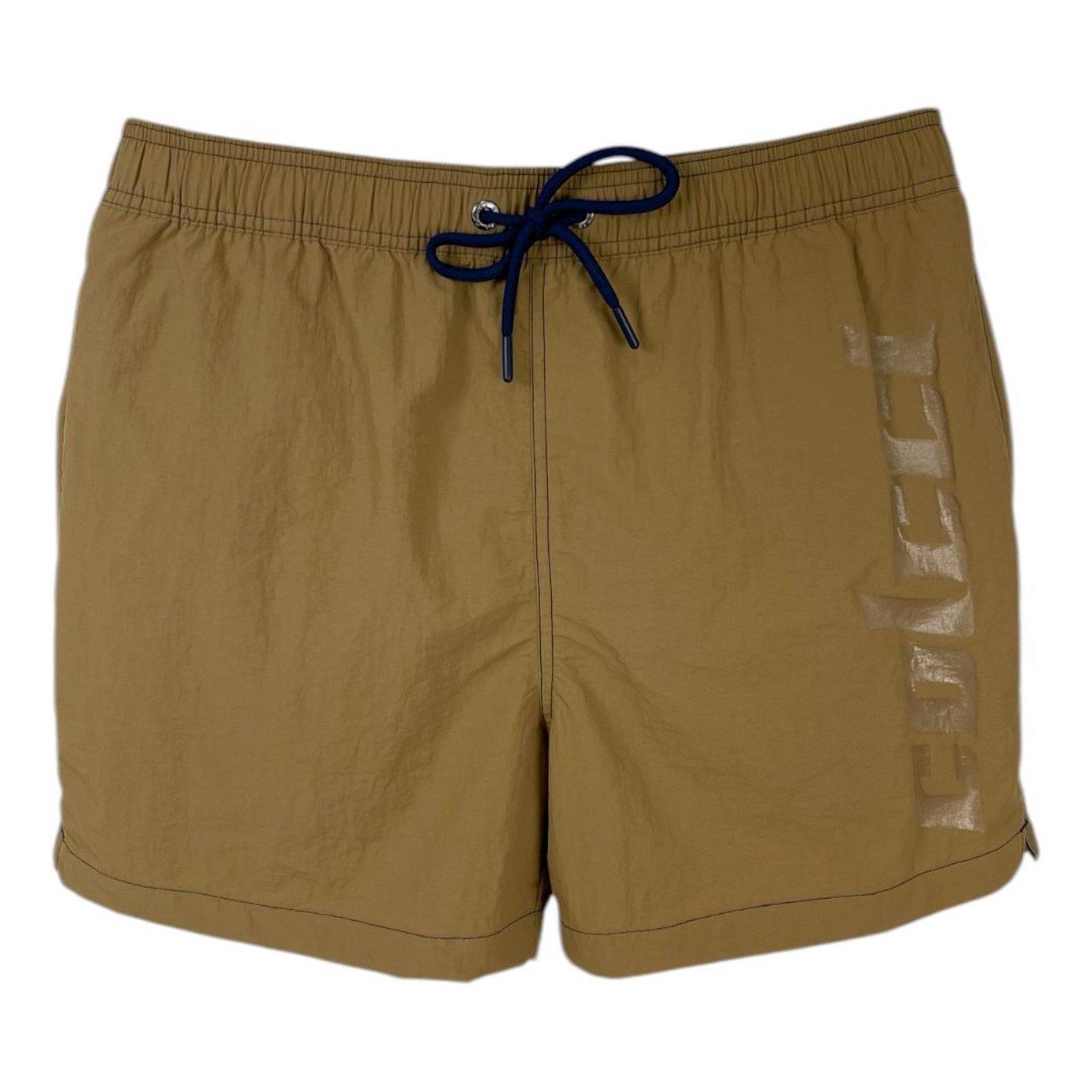 Beachshort Comfort Com Logo Colcci Marrom Prebia