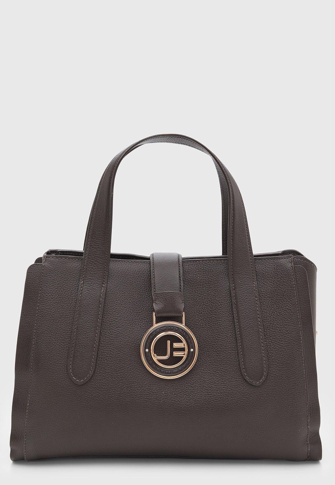 Bolsa Jorge Bischoff Couro Marrom