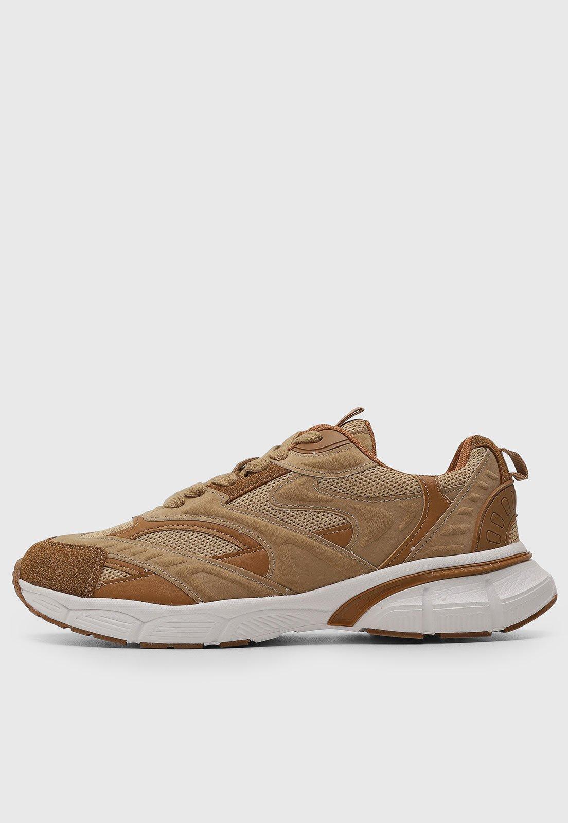 Tênis Feminino Arezzo Cadarço Caramelo