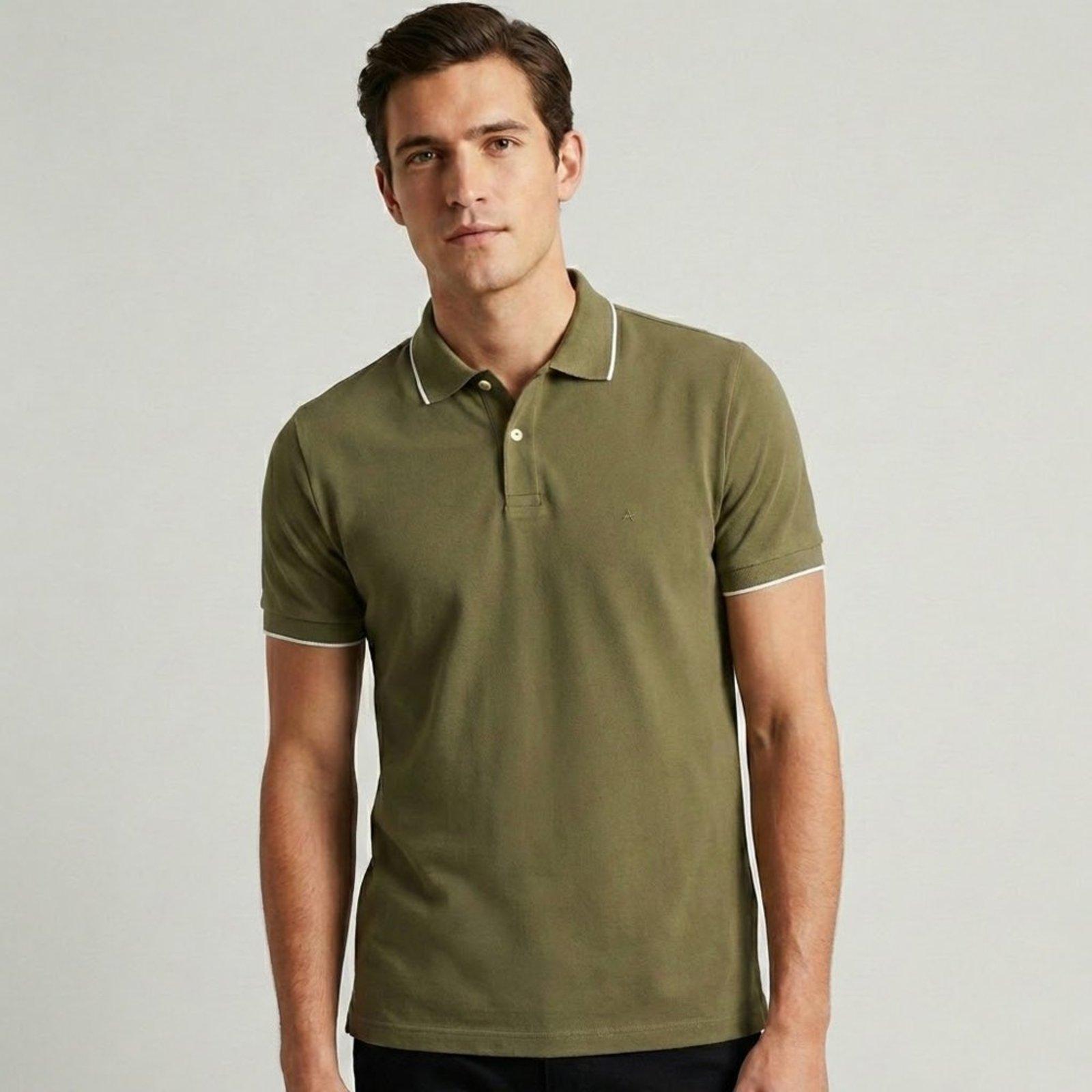 Camisa Polo Aramis Classic 1 Friso In26 Verde Masculino