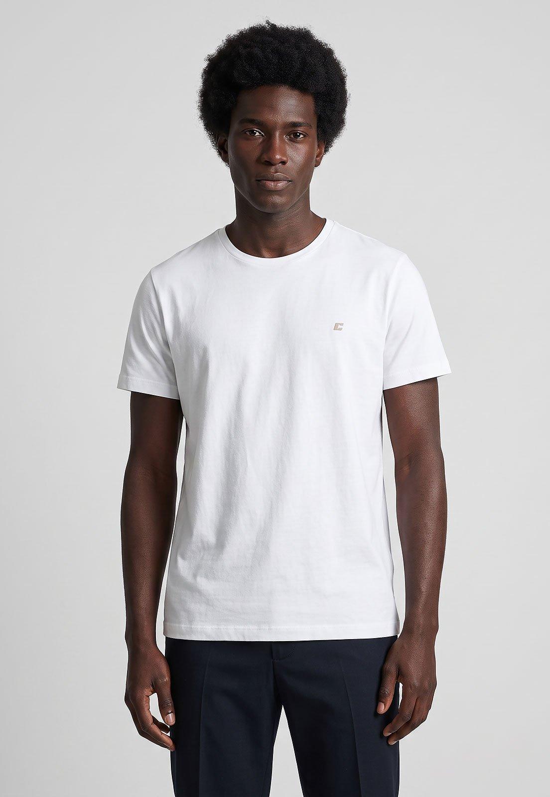 Camiseta Masculina Colcci Gola Redonda Branca