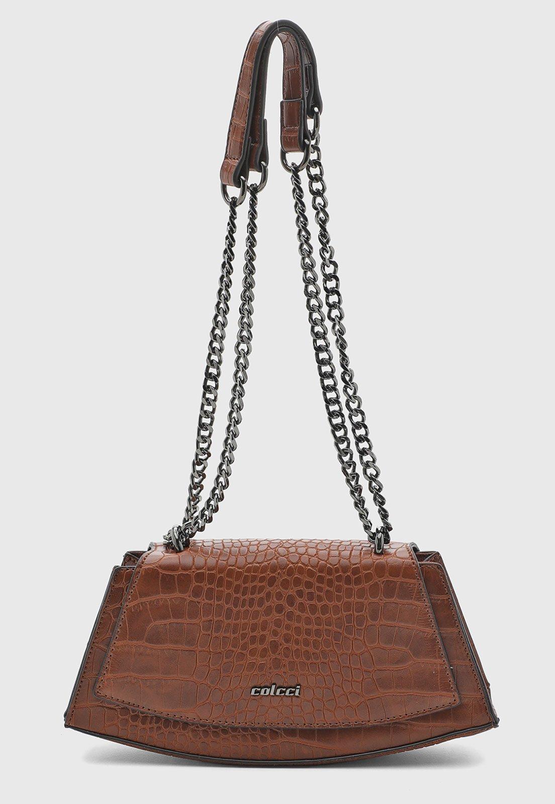 Bolsa Feminina Colcci Texturizada Marrom