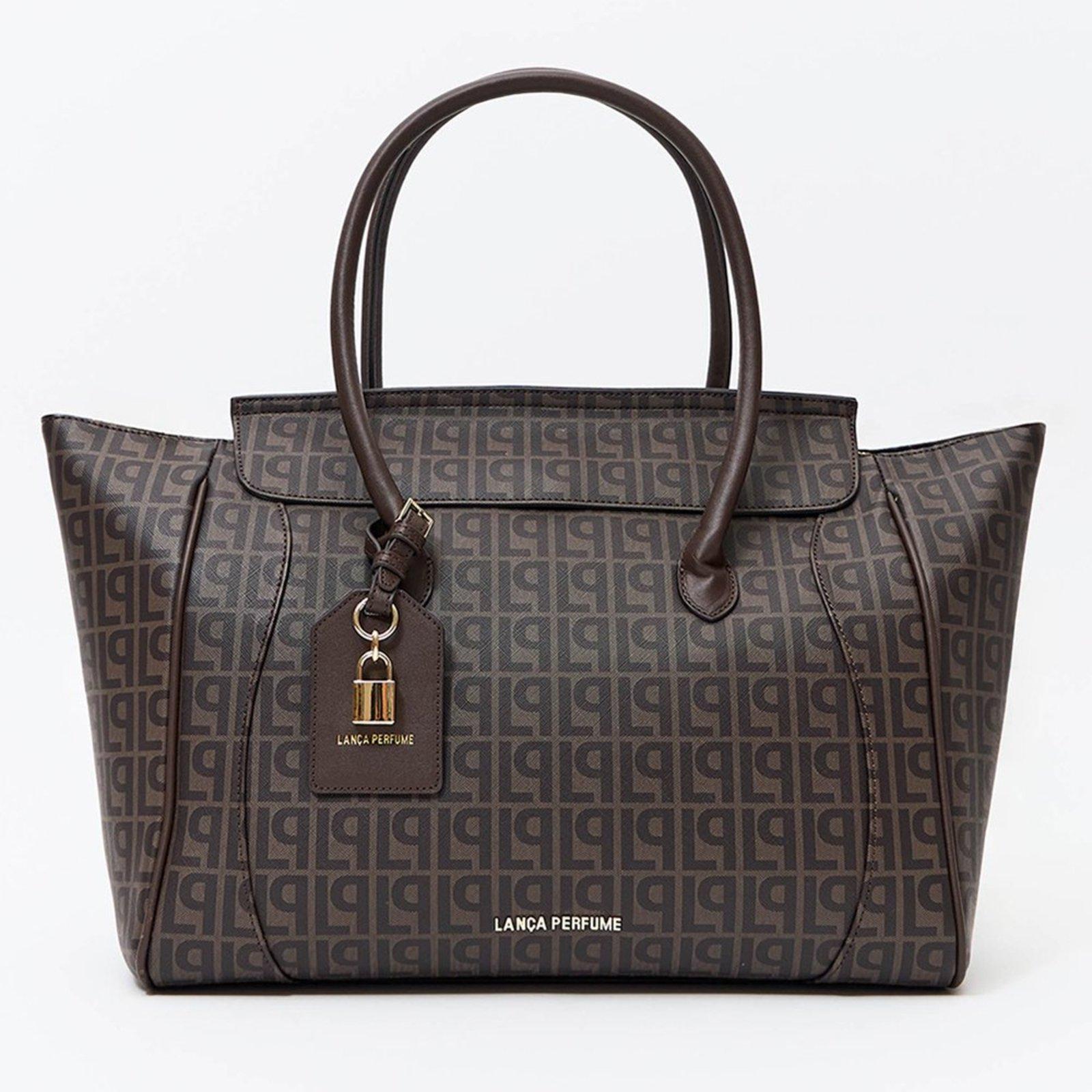 Bolsa Shopping Lança Perfume Monograma Pr27 Marrom Feminino