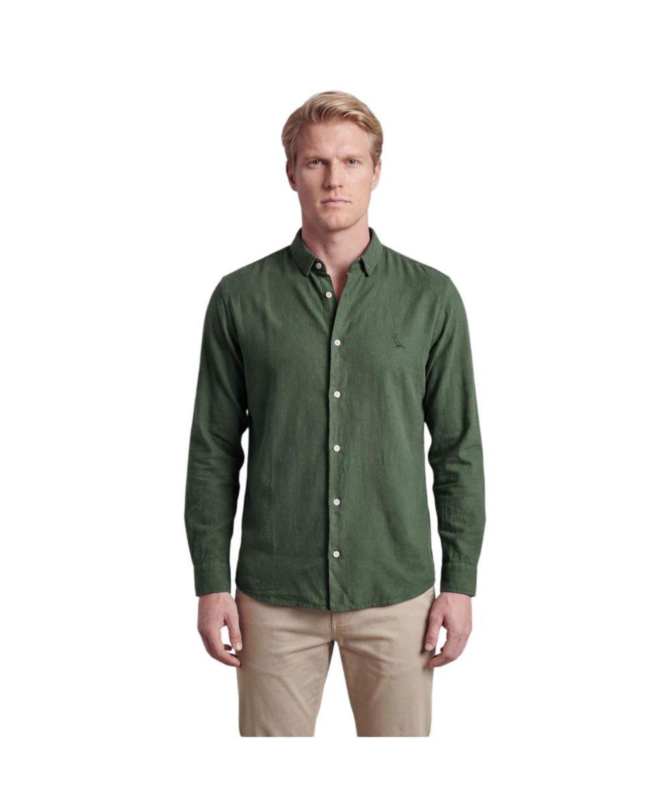 Camisa Ml Tinturada Linho Pienza Reserva