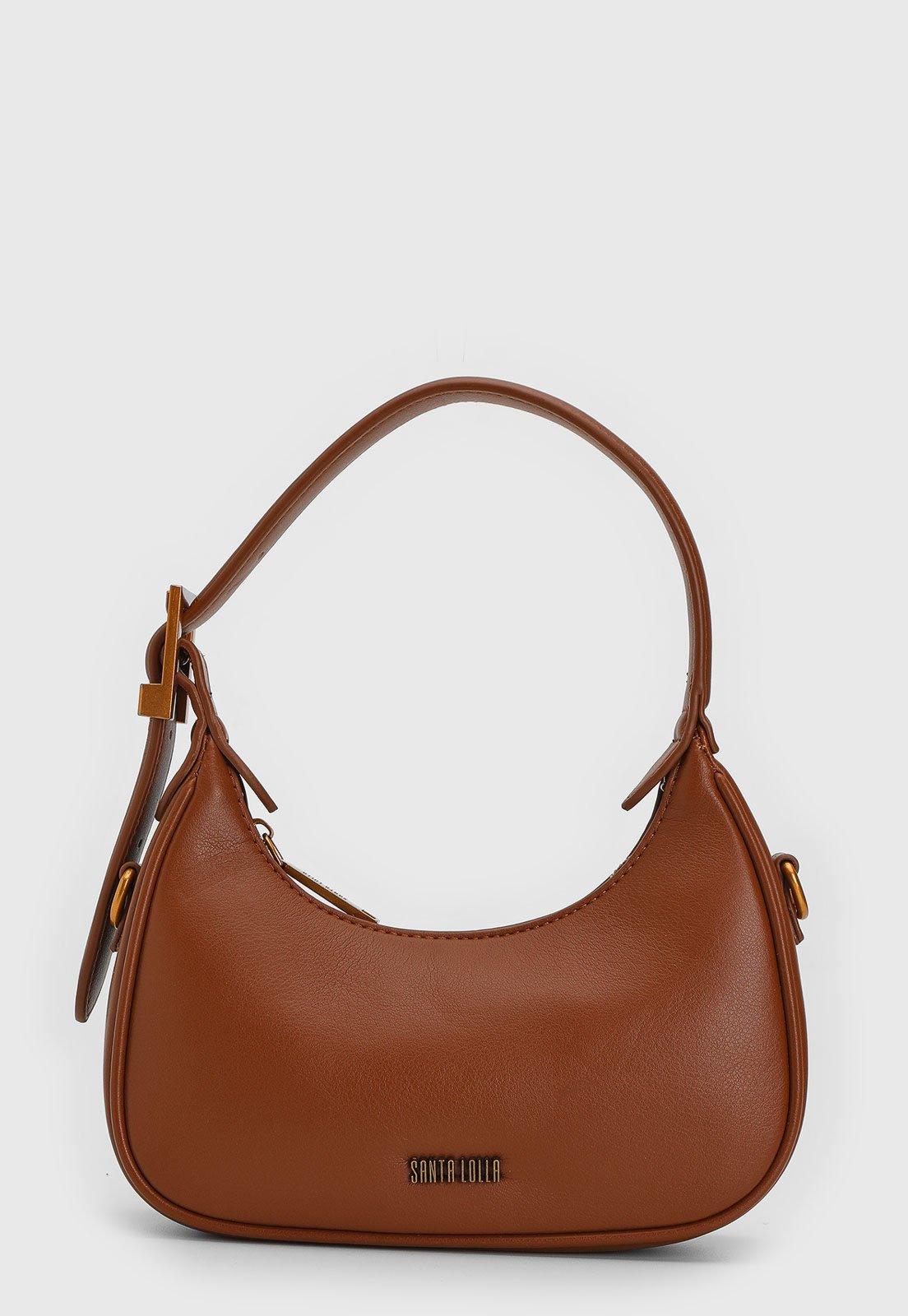 Bolsa Tiracolo Santa Lolla Alça Dupla Caramelo