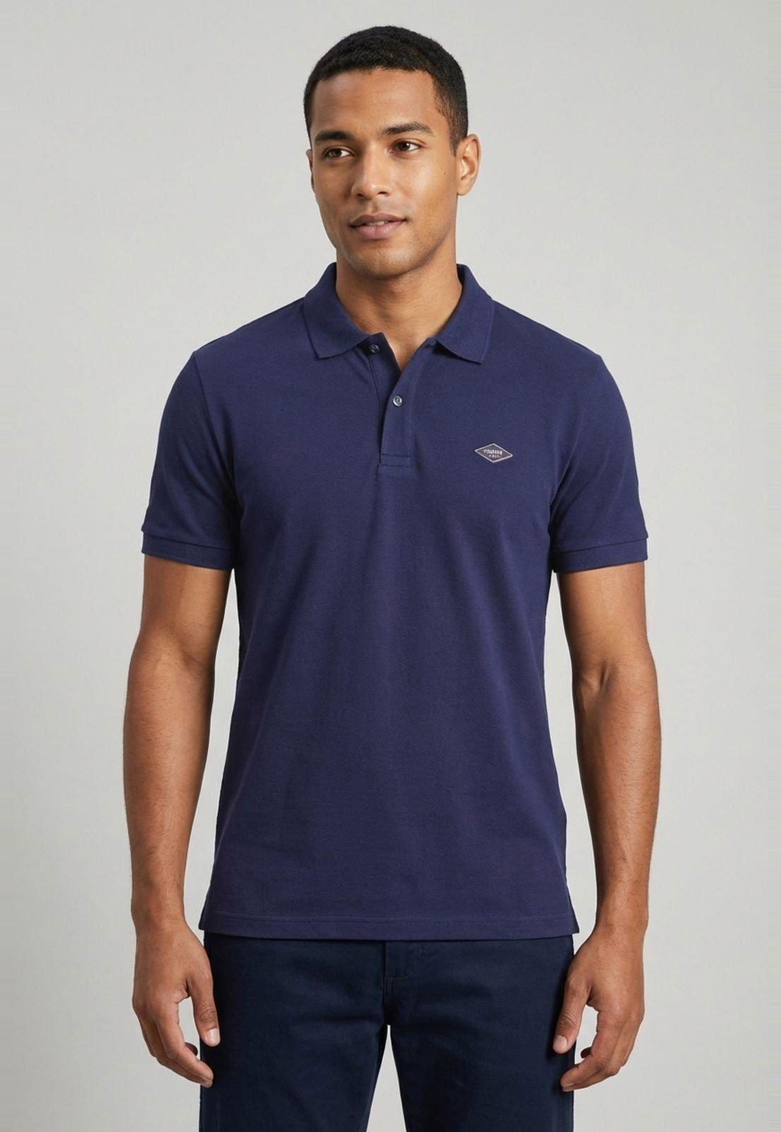 Polo Masculina Colcci Azul Marinho