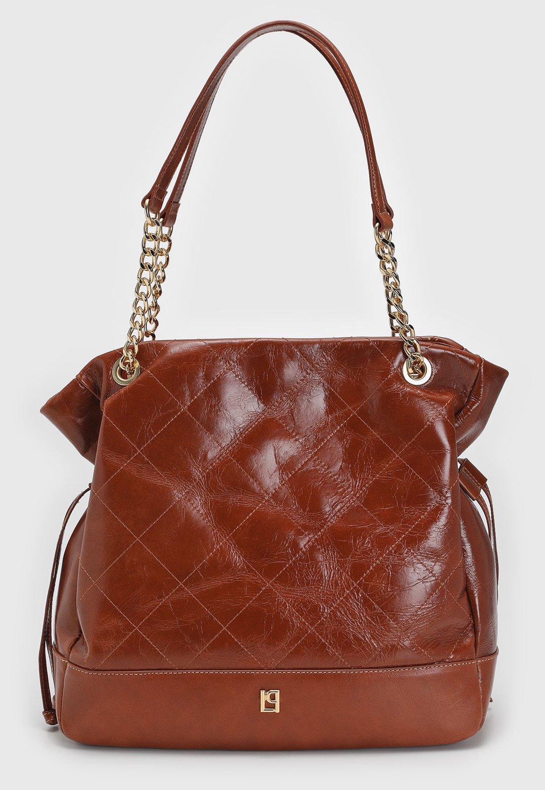 Bolsa Feminina Lança Perfume Matelassê Marrom