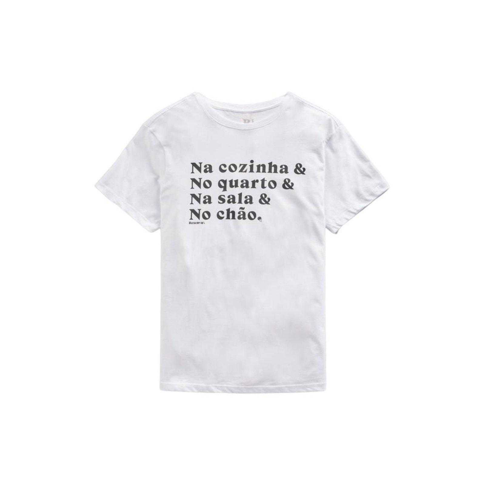 Camiseta Estampada Cozinha Reserva Branco